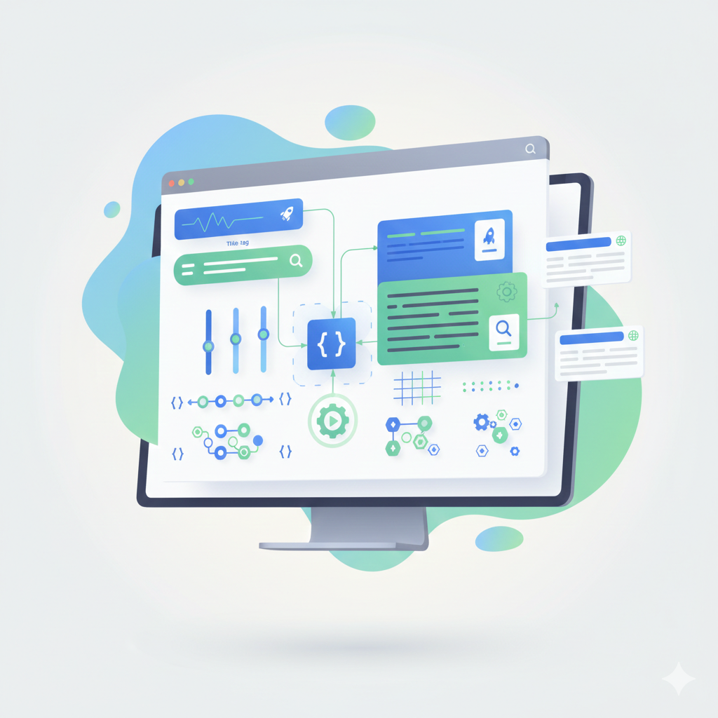 Meta tag generator SEO tool interface illustration